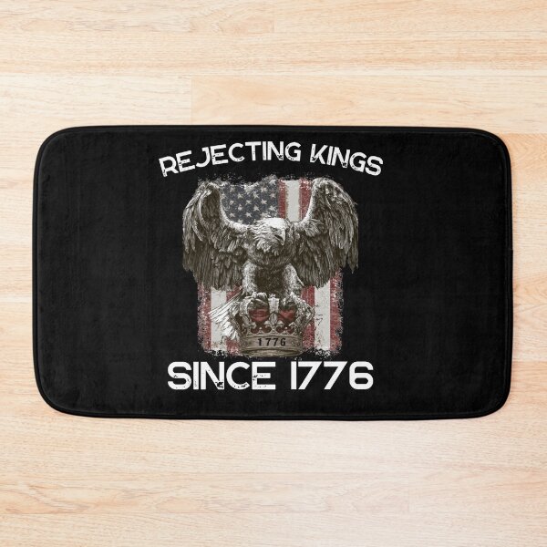 Item preview, Rejecting Kings Since 1776 Funny Patriotic American Eagle T-Shirt designed and sold by VectorForge.