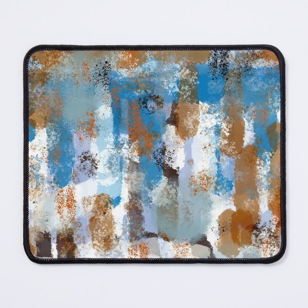 Item preview, Copper and Blue Abstract Brushstrokes designed and sold by Jessielee72.