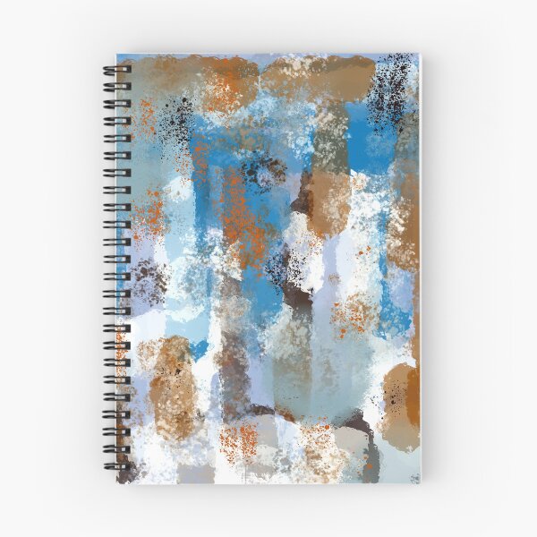 Item preview, Copper and Blue Abstract Brushstrokes designed and sold by Jessielee72.