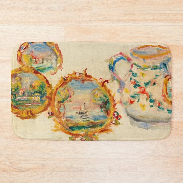Item preview, Painted Plates and Pitcher Still Life designed and sold by artofuniverse.