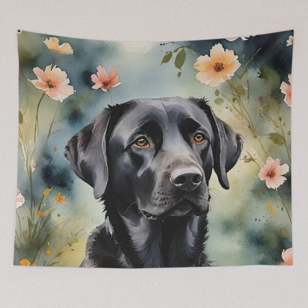 Item preview, Black Lab Retriever Watercolor Dog Art designed and sold by MaverlyShop.