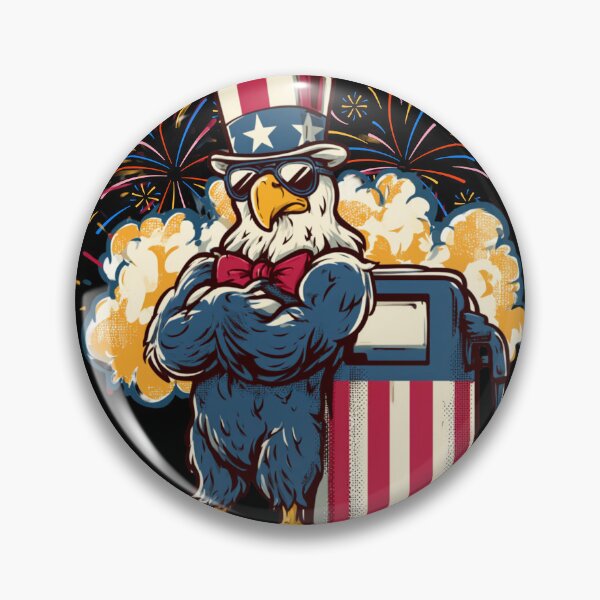 Item preview, The Metric System Cant Measure Freedom Funny 4th of July Eagle T-Shirt designed and sold by VectorForge.