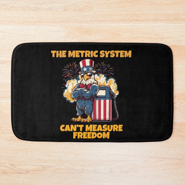 Item preview, The Metric System Cant Measure Freedom Funny 4th of July Eagle T-Shirt designed and sold by VectorForge.