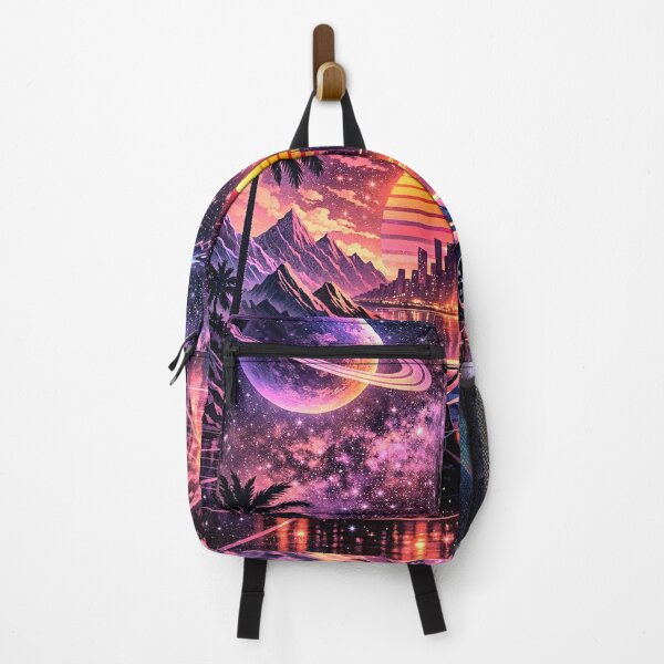 Item preview, Retro Synthwave Sunset - Neon City Nights Vaporwave Cyberpunk Art designed and sold by EdgeSphere.