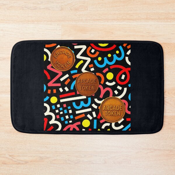 Item preview, ❇️ INSERT COIN TO CONTINUE COLLECTION ❇️ - Arcade Carpet and Tokens - Retro Edition v1 designed and sold by WheelieGdArt.