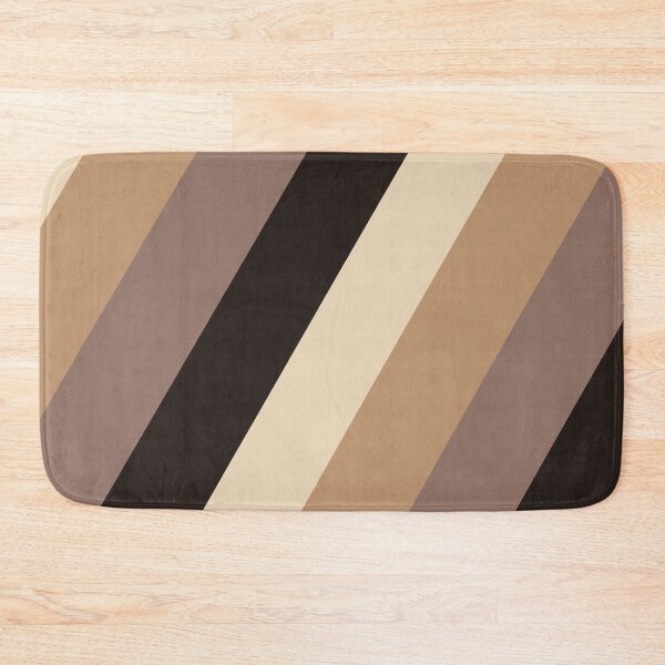 Item preview, Neutral Diagonal Colorblock Pattern - Taupe Cream Stripe designed and sold by Louis Calveri™.