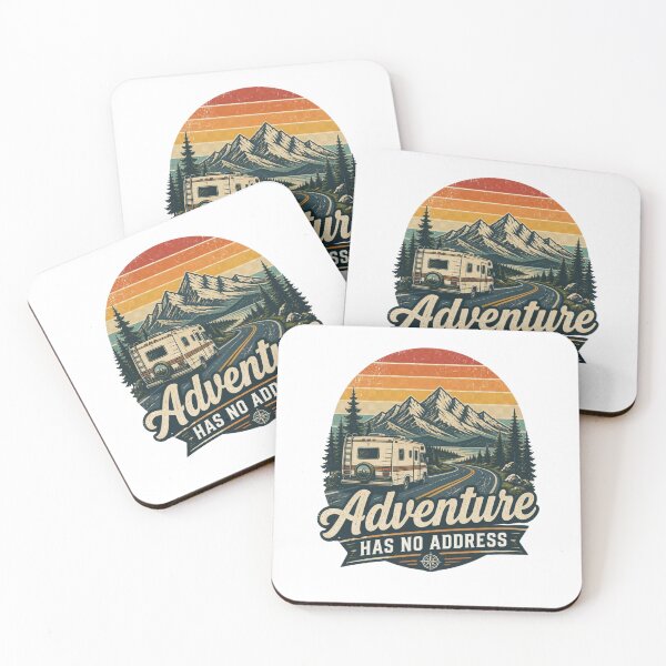 Item preview, Adventure Has No Address Vintage RV Travel Camping Design designed and sold by Beyond Horizon.