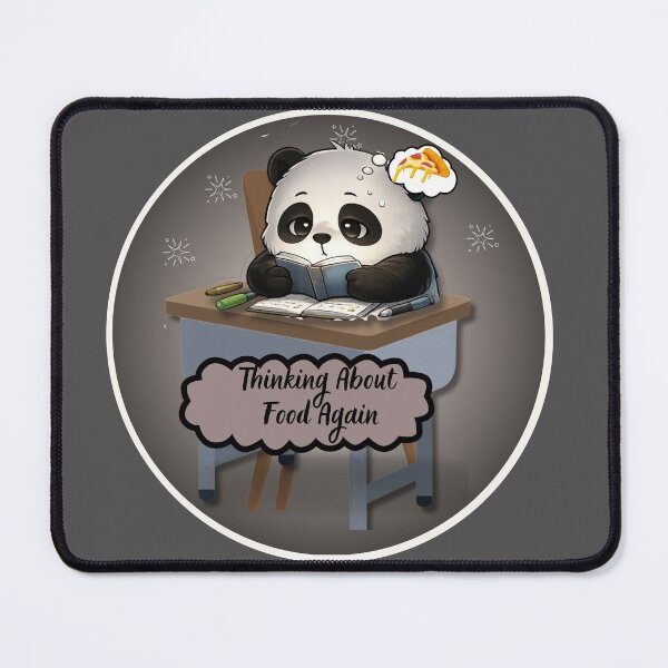 Item preview, Thinking About Food Again Panda designed and sold by EnginerdStudio.