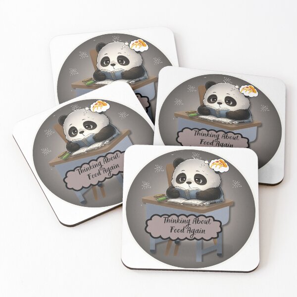 Item preview, Thinking About Food Again Panda designed and sold by EnginerdStudio.