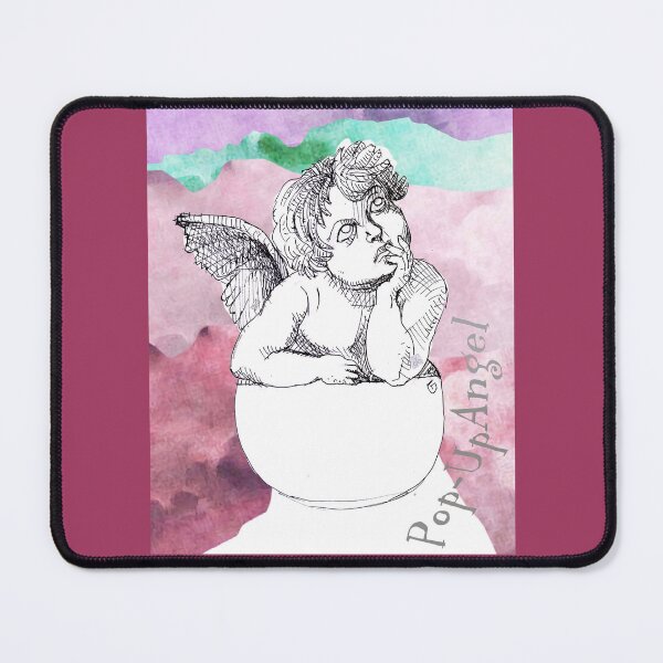 Item preview, Pop-Up Angel Among The Clouds (Original Ink Drawing by ACCI) designed and sold by VanyssaGraphics.