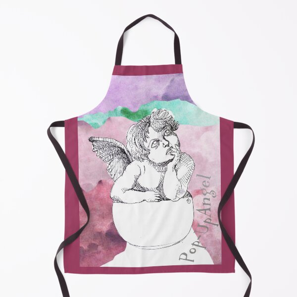 Item preview, Pop-Up Angel Among The Clouds (Original Ink Drawing by ACCI) designed and sold by VanyssaGraphics.