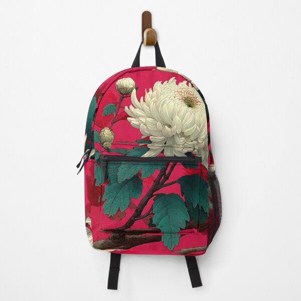Item preview, Vintage White Chrysanthemum Flowers on Magenta designed and sold by colorful-white.