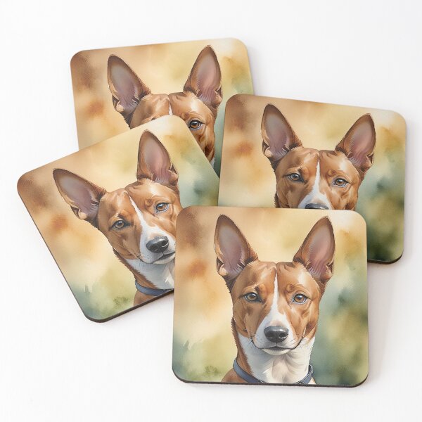 Item preview, Basenji Watercolor Dog Art designed and sold by MaverlyShop.