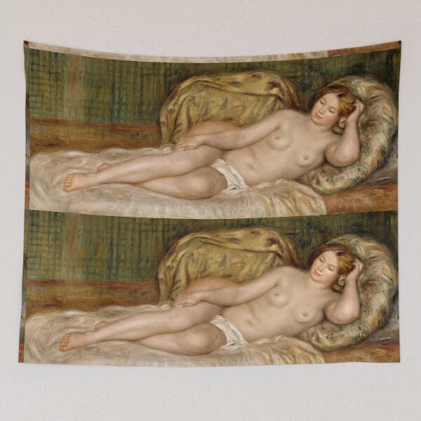 Item preview, Reclining Nude on Draped Cushions designed and sold by artofuniverse.