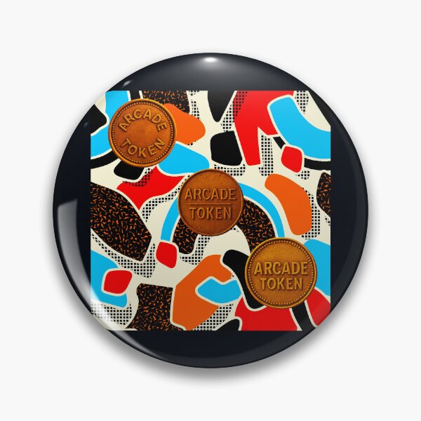 Item preview, ❇️ INSERT COIN TO CONTINUE COLLECTION ❇️ - Arcade Carpet and Tokens - Retro Edition v3 designed and sold by WheelieGdArt.