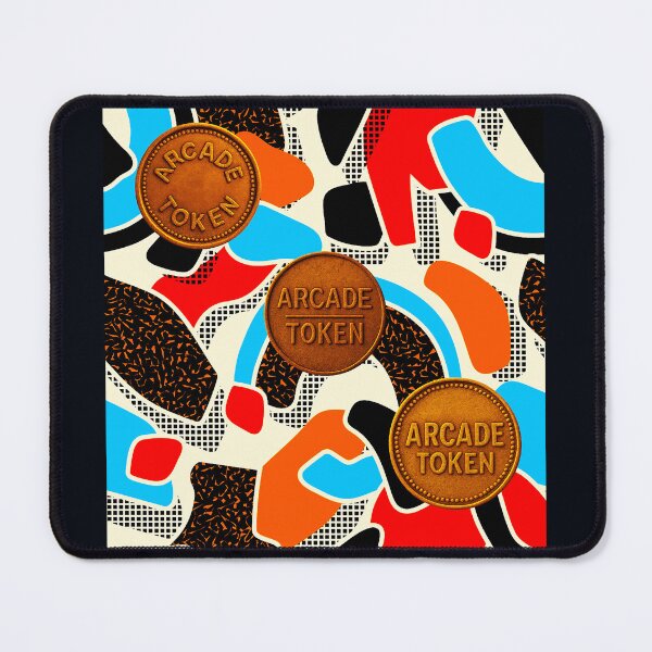 Item preview, ❇️ INSERT COIN TO CONTINUE COLLECTION ❇️ - Arcade Carpet and Tokens - Retro Edition v3 designed and sold by WheelieGdArt.