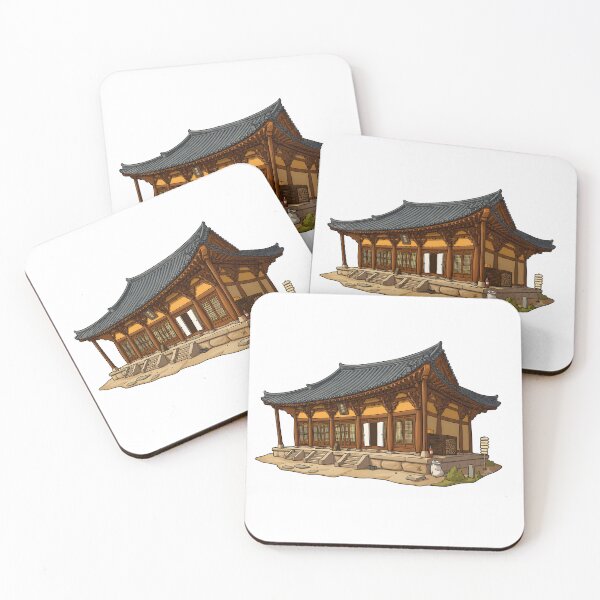 Item preview, Photonuri Beautiful Korean Temple Traditional Hanok House Art designed and sold by photonuri.