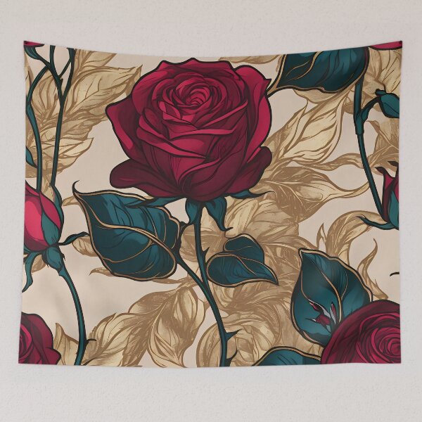 Item preview, Decorative Roses with Luxurious Color Contrast. designed and sold by MissYouONLY.