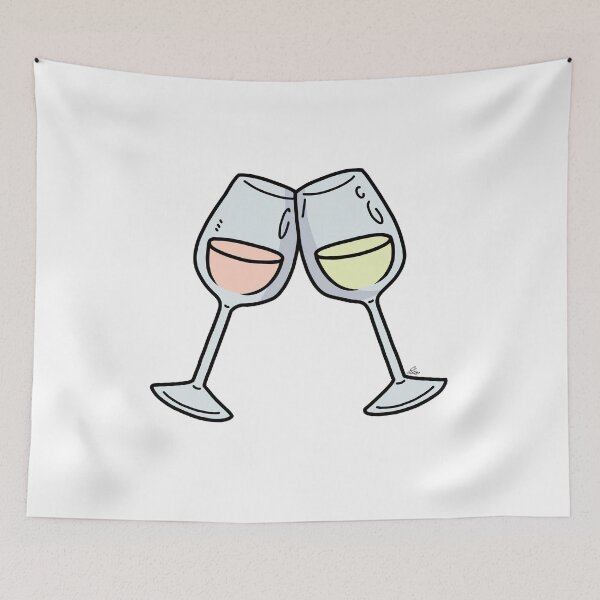 Item preview, Cartoon Wine Glasses designed and sold by Elliebellie33.