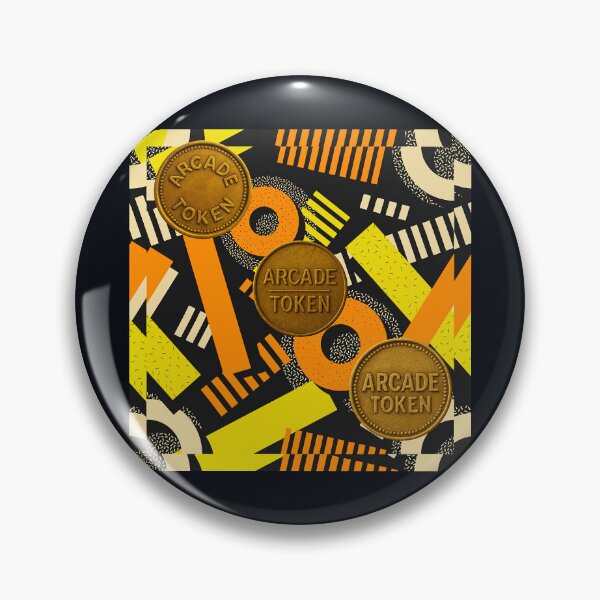Item preview, ❇️ INSERT COIN TO CONTINUE COLLECTION ❇️ - Arcade Carpet and Tokens - Retro Edition v4 designed and sold by WheelieGdArt.