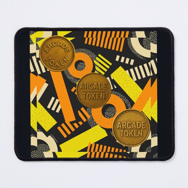 Item preview, ❇️ INSERT COIN TO CONTINUE COLLECTION ❇️ - Arcade Carpet and Tokens - Retro Edition v4 designed and sold by WheelieGdArt.