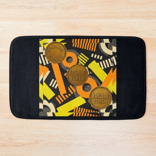Item preview, ❇️ INSERT COIN TO CONTINUE COLLECTION ❇️ - Arcade Carpet and Tokens - Retro Edition v4 designed and sold by WheelieGdArt.