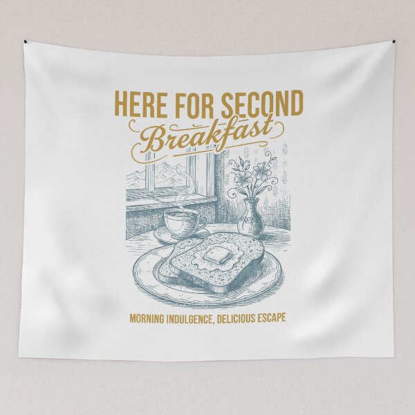 Item preview, Breakfast Here For Second Breakfast Funny Brunch designed and sold by LuminOrb.