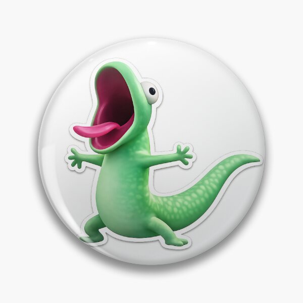 Item preview, Screaming Gecko Sticker | Cute Funny Reaction designed and sold by MoodPopz Studio.
