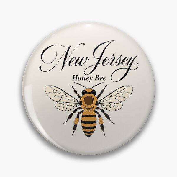 Item preview, New Jersey Honey Bee Retro State Insect Poster designed and sold by The-Drip-Studio.