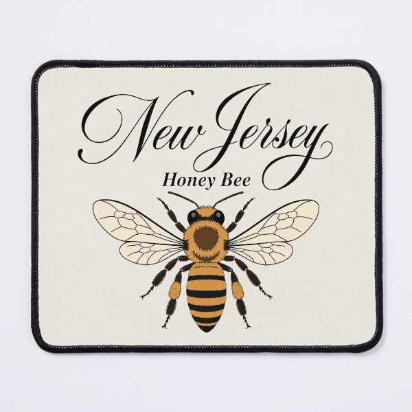 Item preview, New Jersey Honey Bee Retro State Insect Poster designed and sold by The-Drip-Studio.