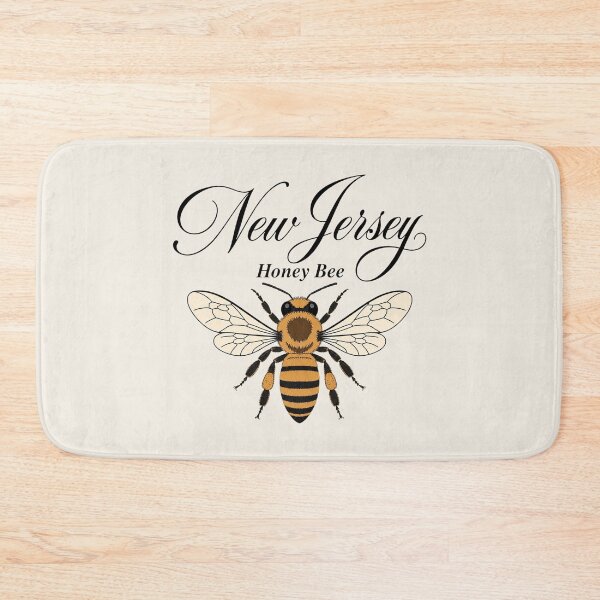 Item preview, New Jersey Honey Bee Retro State Insect Poster designed and sold by The-Drip-Studio.