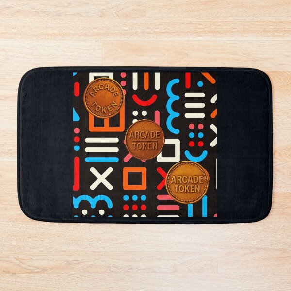 Item preview, ❇️ INSERT COIN TO CONTINUE COLLECTION ❇️ - Arcade Carpet and Tokens - Retro Edition v5 designed and sold by WheelieGdArt.