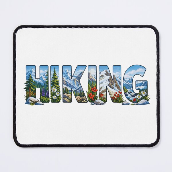 Item preview, Hiking Mountain Typography Outdoor Adventure Design designed and sold by GabeMountainArt.