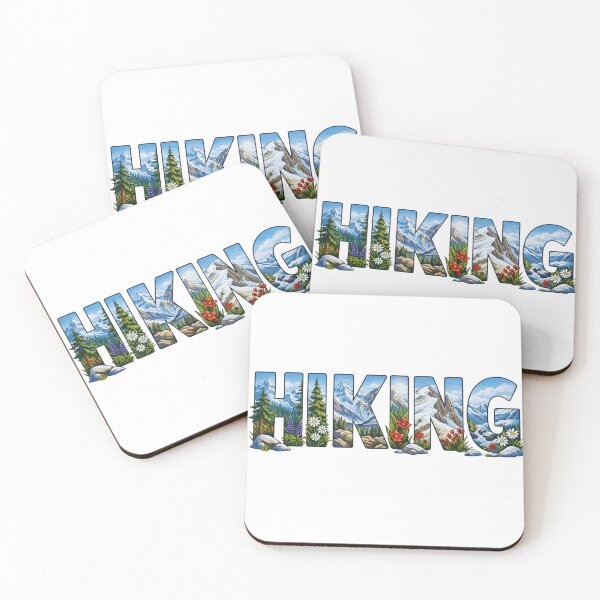 Item preview, Hiking Mountain Typography Outdoor Adventure Design designed and sold by GabeMountainArt.