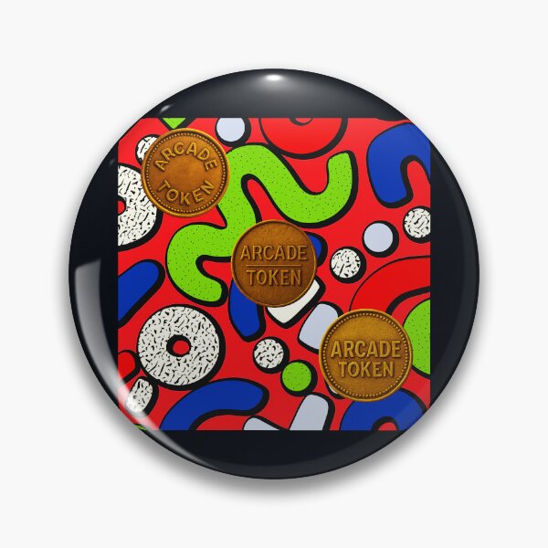 Item preview, ❇️ INSERT COIN TO CONTINUE COLLECTION ❇️ - Arcade Carpet and Tokens - Retro Edition v6 designed and sold by WheelieGdArt.