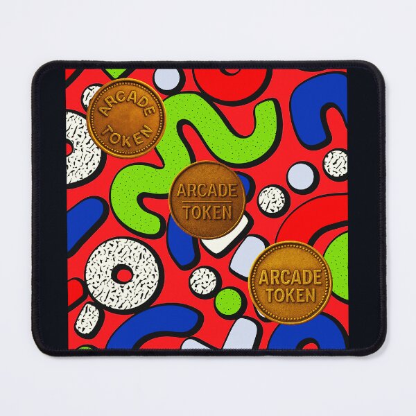 Item preview, ❇️ INSERT COIN TO CONTINUE COLLECTION ❇️ - Arcade Carpet and Tokens - Retro Edition v6 designed and sold by WheelieGdArt.
