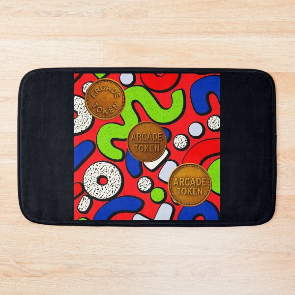 Item preview, ❇️ INSERT COIN TO CONTINUE COLLECTION ❇️ - Arcade Carpet and Tokens - Retro Edition v6 designed and sold by WheelieGdArt.