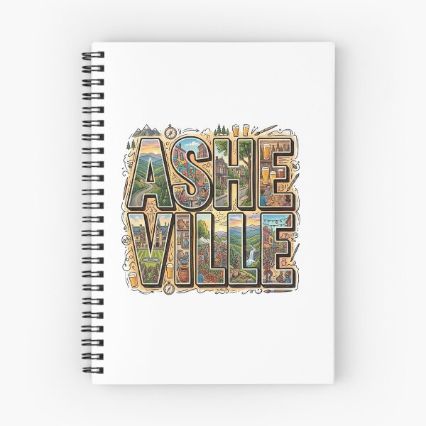 Item preview, Asheville Blue Ridge Travel Typography Sticker Souvenir Summer Edition designed and sold by Imaginarium of Chaos falcon88 .
