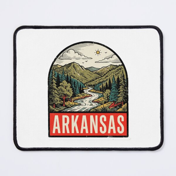 Item preview, Vintage Arkansas Retro Travel Sticker National Park Art designed and sold by Paper Drip.