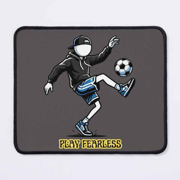 Item preview, Play Fearless Stickman Soccer Graphic | Minimal Football Sports Design designed and sold by Chroma Dreams .