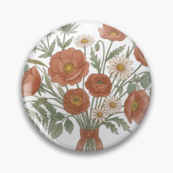 Item preview, Boho Wildflower Bouquet Watercolor Cottagecore Aesthetic designed and sold by kwcricky.