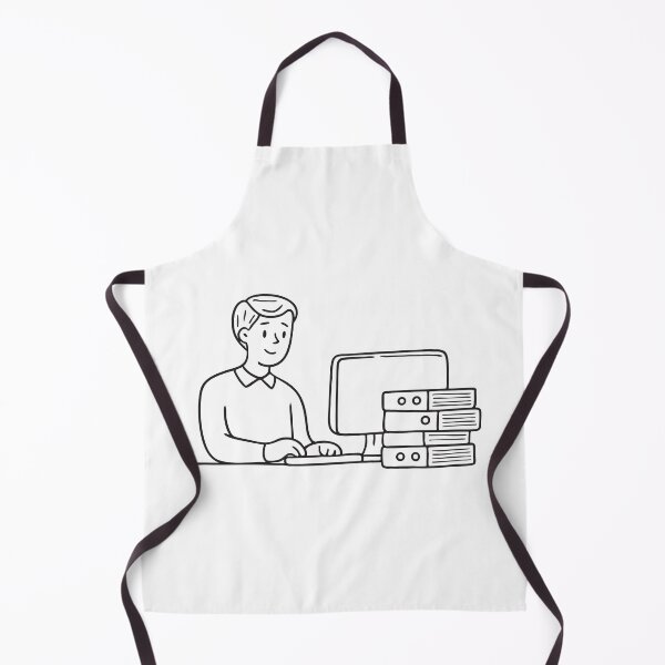 Item preview, Office Employee Typing Beside Folder Stack designed and sold by rasagamastore.