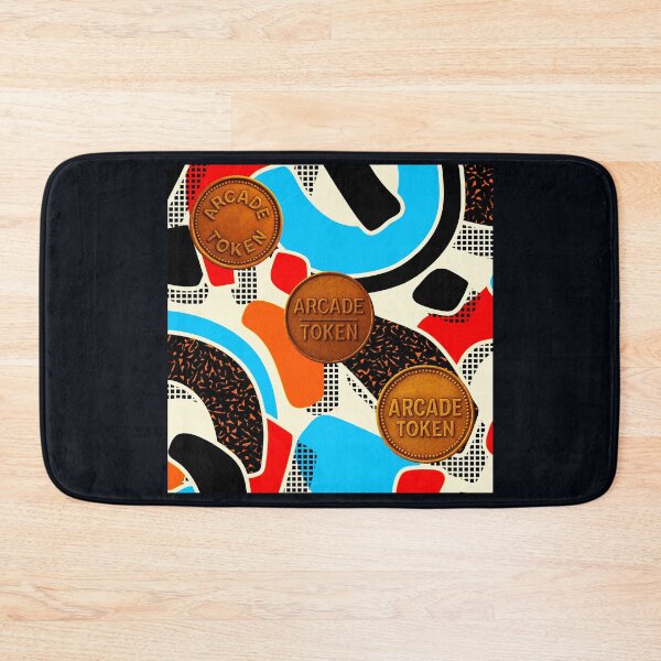 Item preview, ❇️ INSERT COIN TO CONTINUE COLLECTION ❇️ - Arcade Carpet and Tokens - Retro Edition v8 designed and sold by WheelieGdArt.