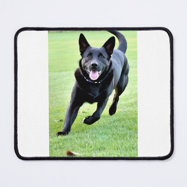 Item preview, Animals - Black Dog, Joyful Energy on Lawn designed and sold by DoodyPets.