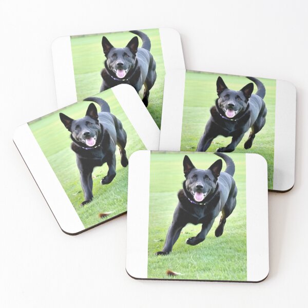 Item preview, Animals - Black Dog, Joyful Energy on Lawn designed and sold by DoodyPets.