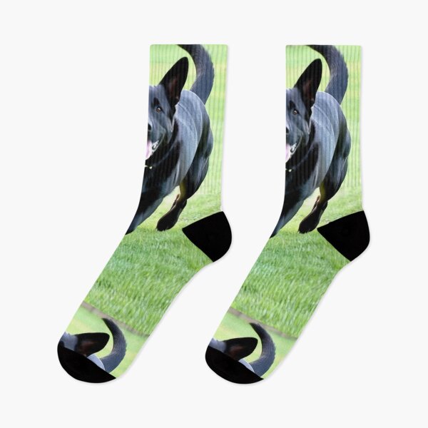 Item preview, Animals - Black Dog, Joyful Energy on Lawn designed and sold by DoodyPets.