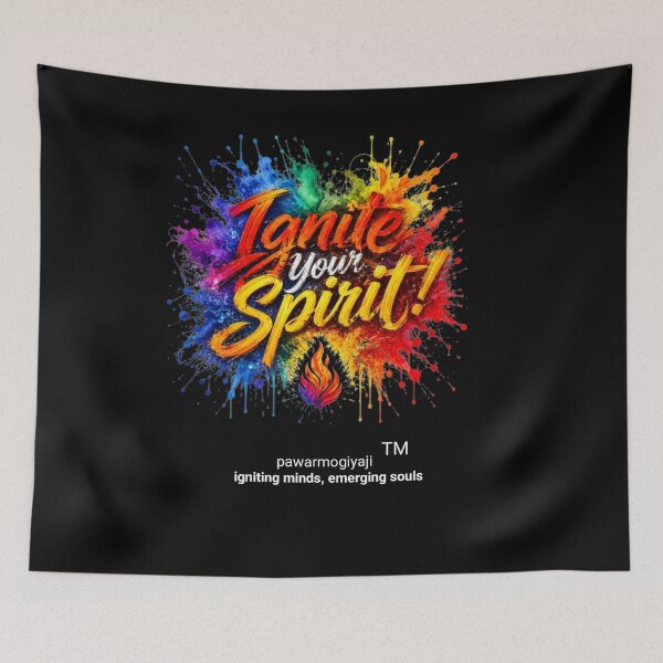 Item preview, Ignite Your Spirit Motivational Watercolor Paint Splatter Art designed and sold by Pawar1999.
