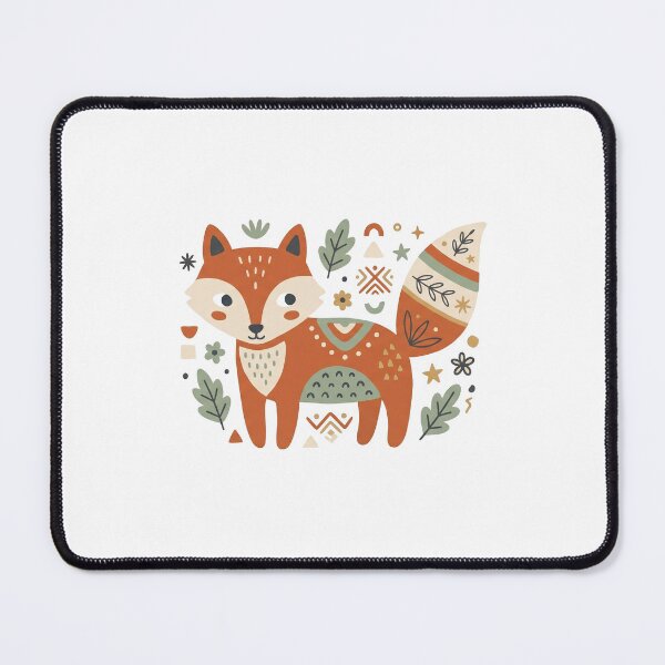 Item preview, Cute Folk Art Fox Whimsical Doodle Illustration designed and sold by kwcricky.