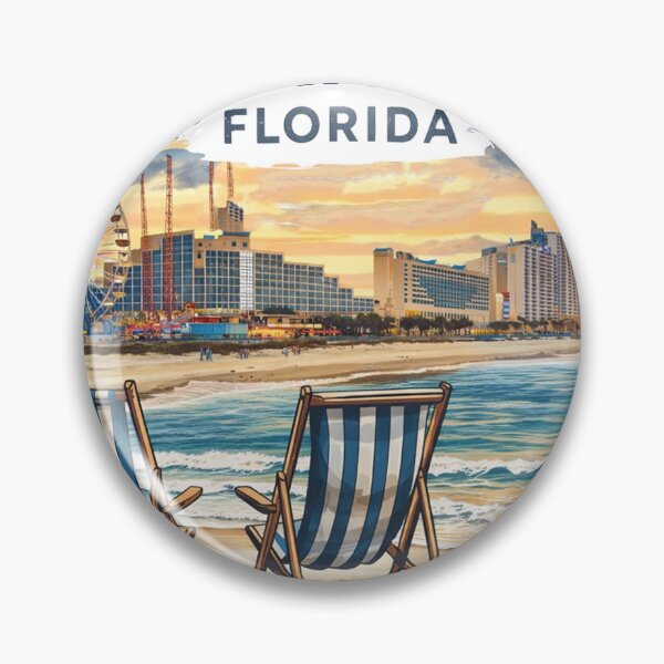 Item preview, A Vintage Illustration of Daytona Beach - Florida - US designed and sold by erkinmaddison.