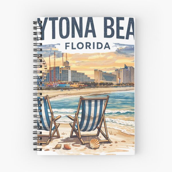Artikelvorschau, Eine historische Illustration von Daytona Beach – Florida – USA entworfen und verkauft von erkinmaddison.